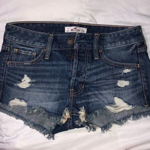 Hollister high rise jean shorts